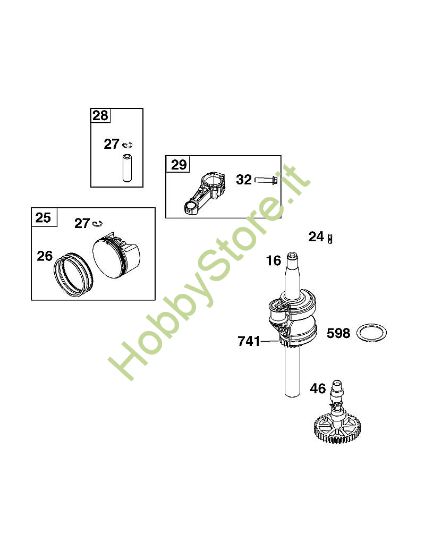 F - GRUPPO ALBERO MOTORE B&S - 10 €¦ 103M02-0085-H1 brand Stihl
